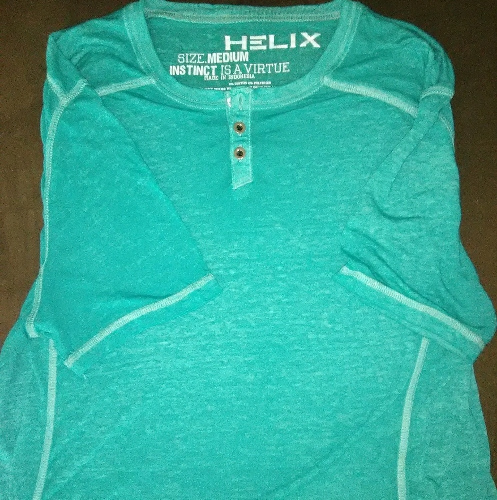 Helix medium teal T-shirt